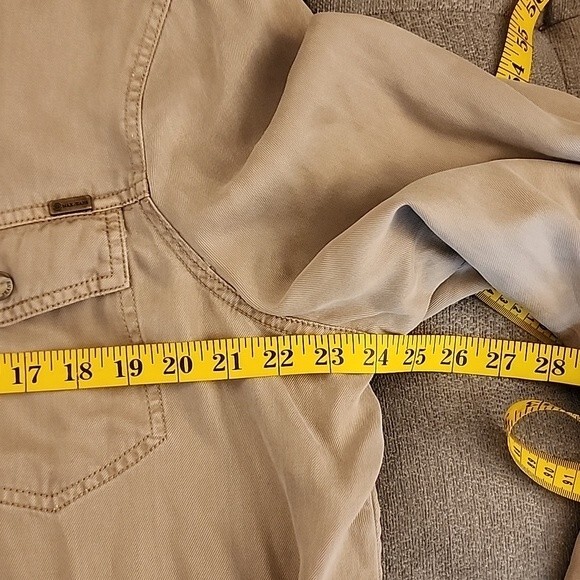 Max Jeans beige plus size utility jacket size 1X - Picture 10 of 10